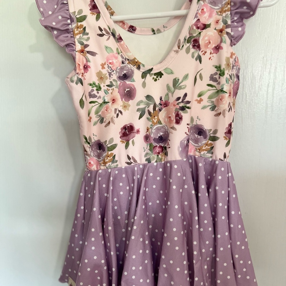 Floral and Polka Dot Dress